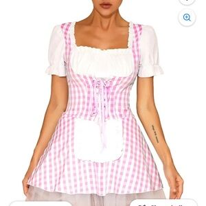 Pink Gingham Dress costume